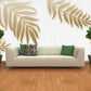 Dried palm leaves Gold wallpaper Room decor aesthetic wallpaper for teenage girls Peel and stick Adhesive wall murals Wall decor