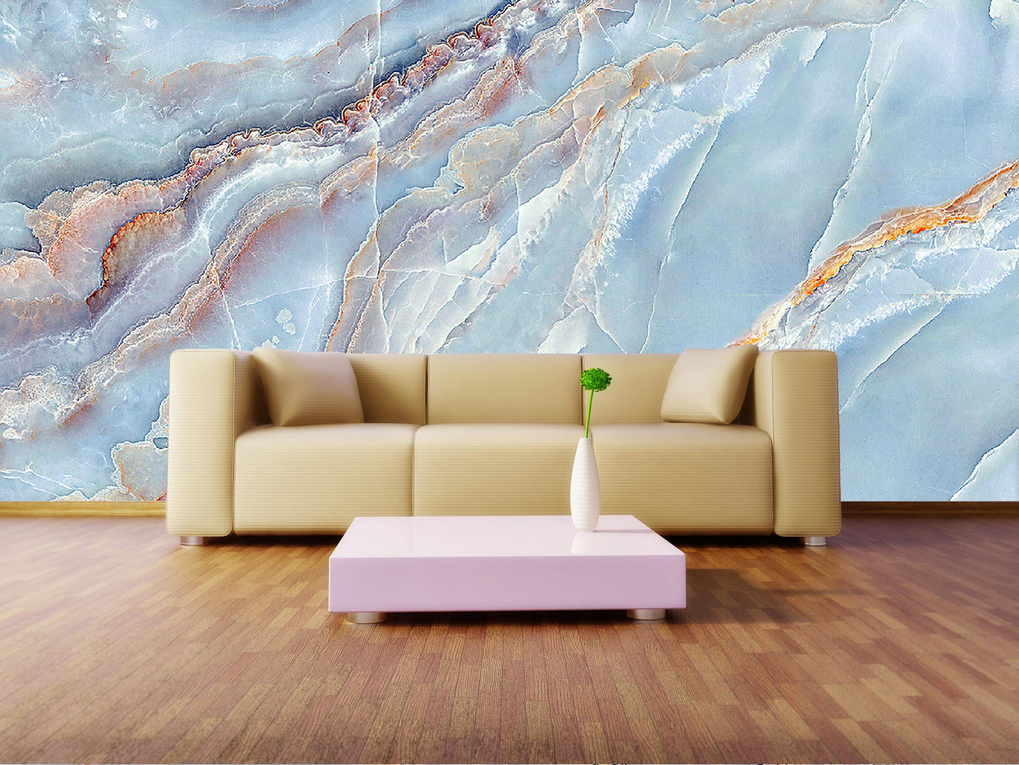 Marble mural Light blue peel and stick wallpaper Adhesive wall murals Wall prints Home wall decor Room decor aesthetic teen girls