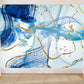 Abstract expressionist painting Light blue peel and stick wallpaper Geometric patterns wallpaper Art deco wallpaper Home wall art