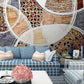 Abstract wallpaper Peel and stick wall mural, Bedroom wall decor, Wall sticker decal