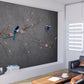 Botanical self adhesive accentual wallpaper, sakura blossoms vinyl wallpaper, peel stick asian canvas wall mural, removable japanese mural