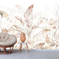 Large tropical peel and stick wallpaper, giant leaves self adhesive wall mural, accentual botanical wall decal, removable leaf photomural