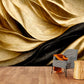 Extra large 3d wallpaper, abstract self adhesive wall mural, gold black peel and stick wallpaper, luxury accentual bedroom photo wallpaper
