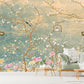 Extra large japanese wallpaper, peel and stick chinoiserie wall mural, self adhesive sakura blossom wallpaper, accentual botanical wallpaper